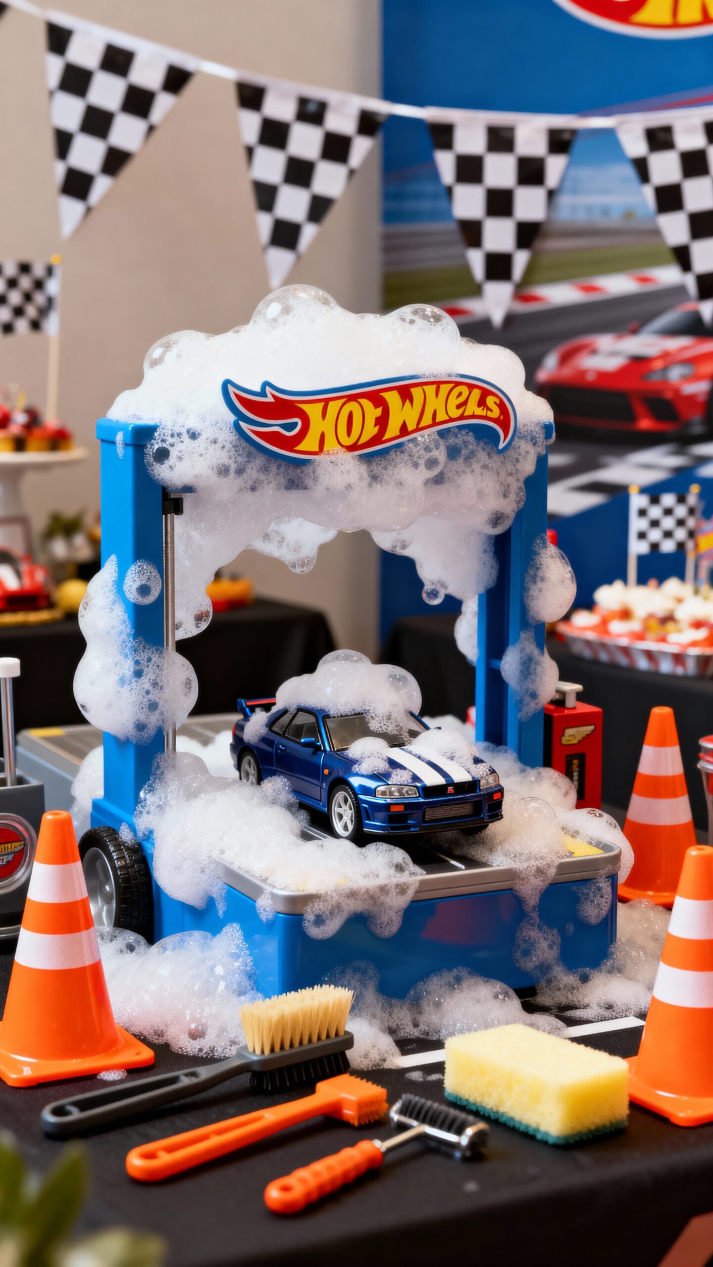 outdoor automotive play based learning station