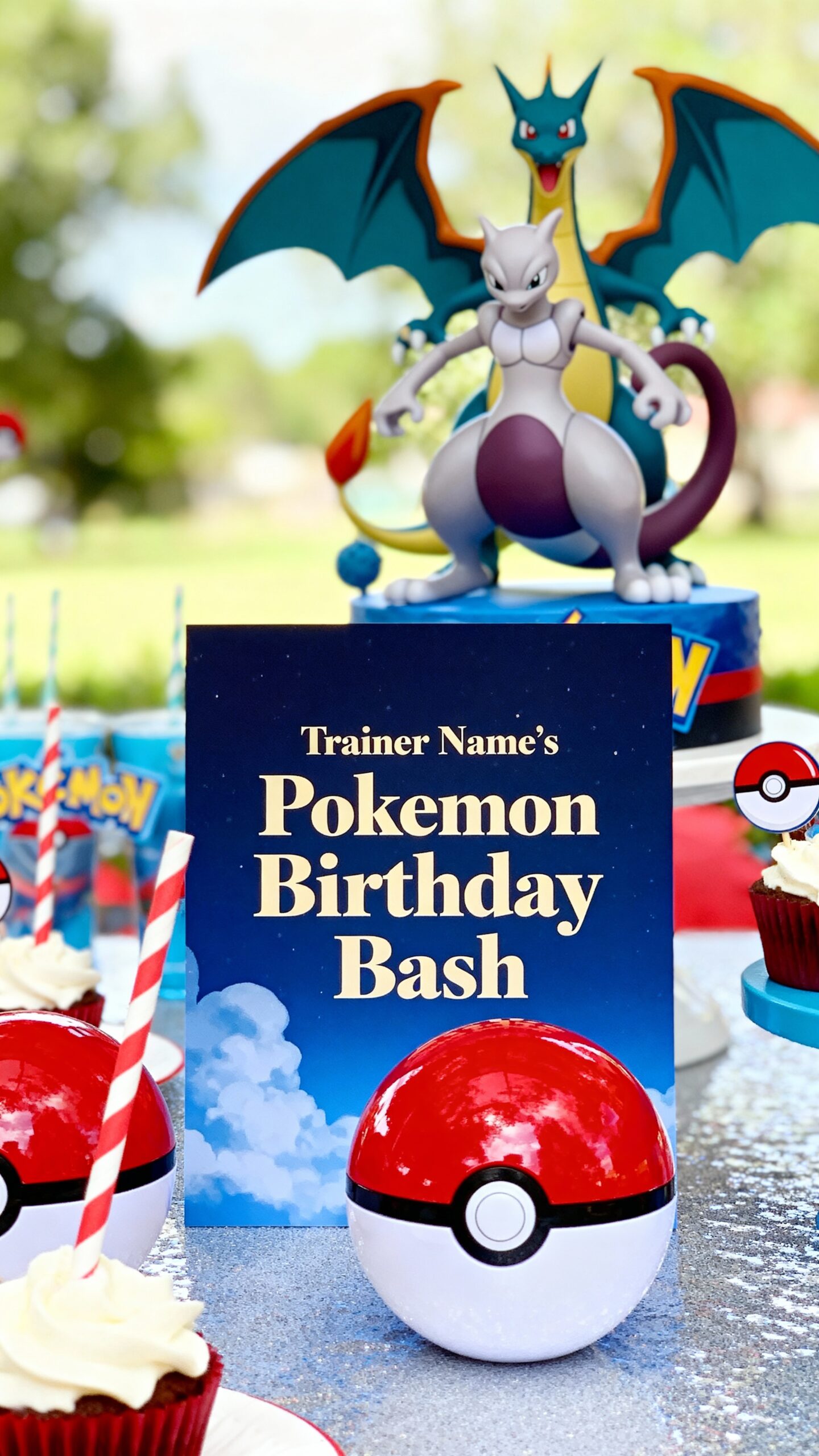 personalized pokemon trainer invitation design