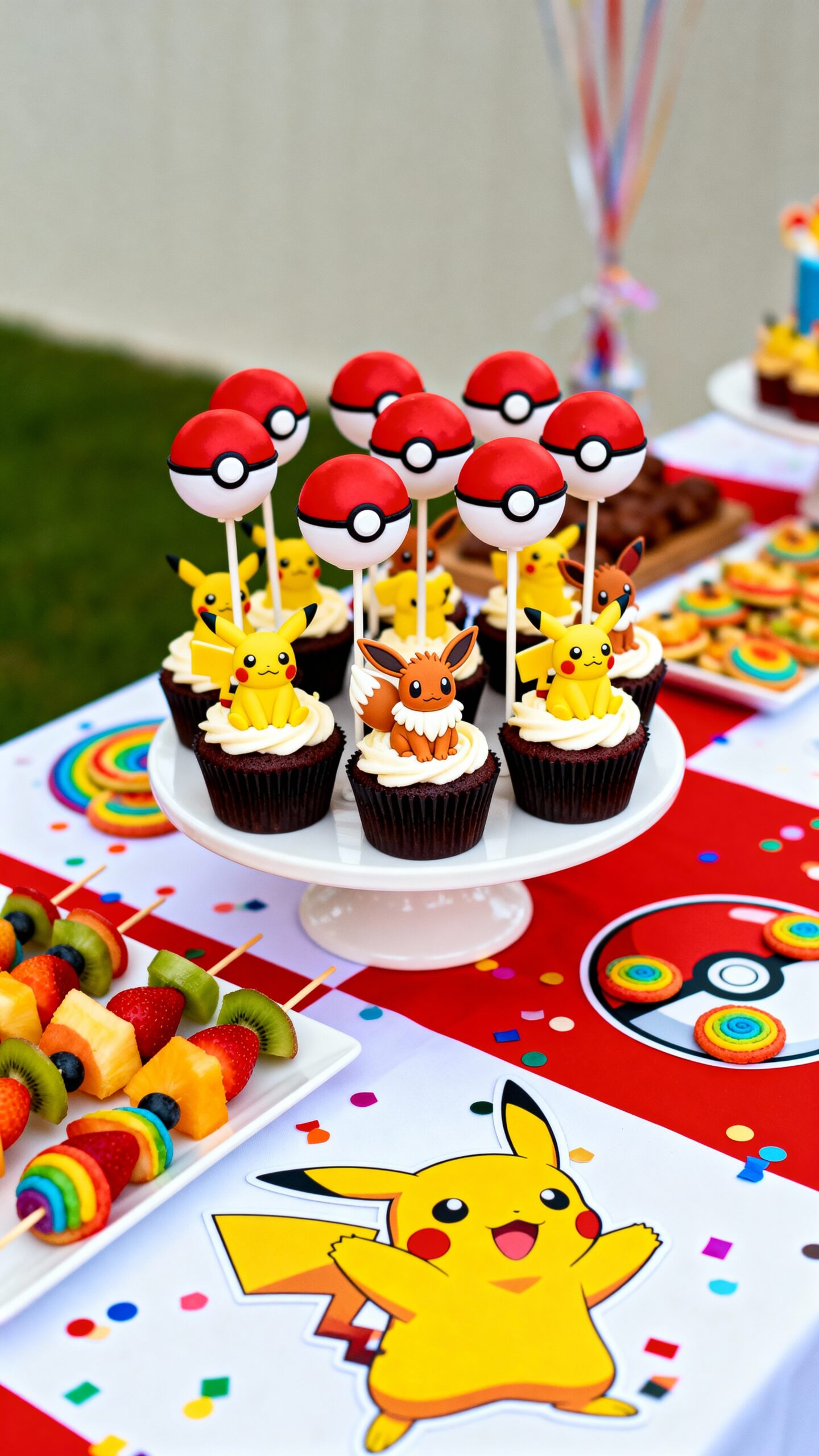 pokeball themed edible party treats