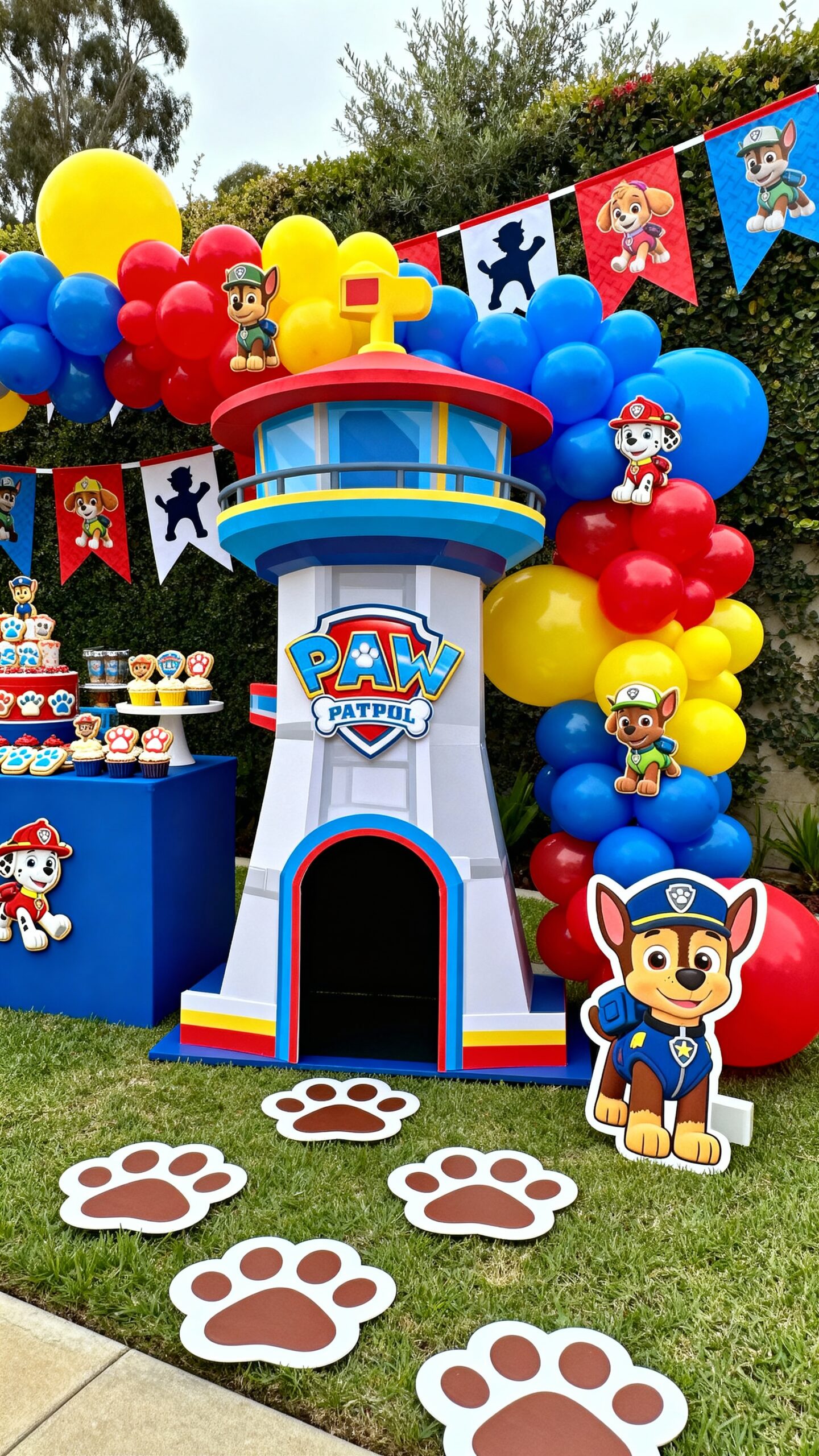 pup tower entrance setup