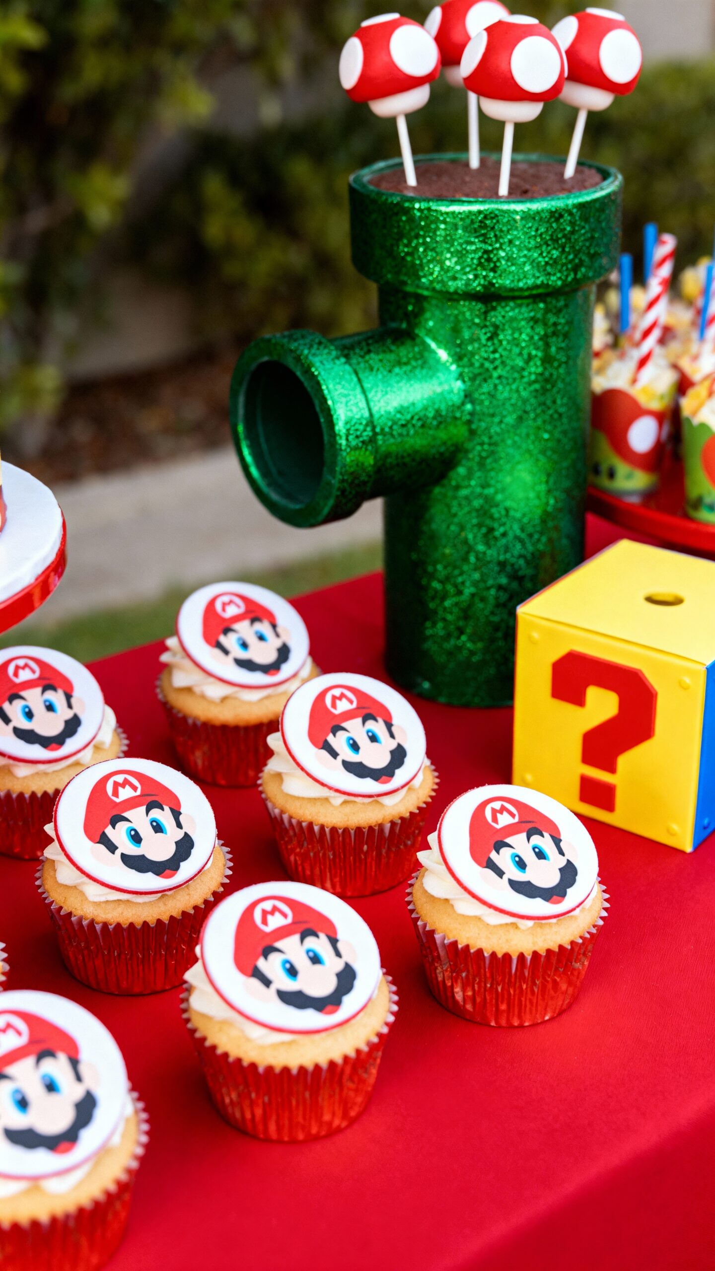 super mario themed party food