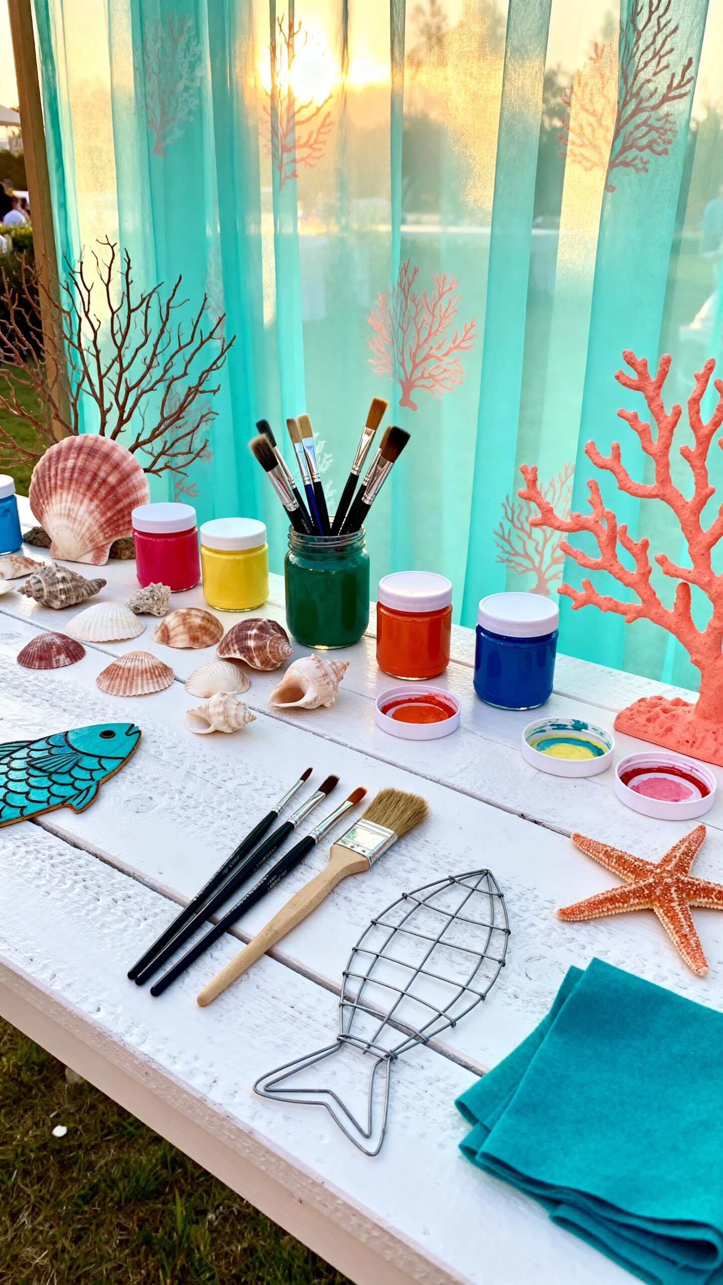 underwater crafts for seashells and suncatchers