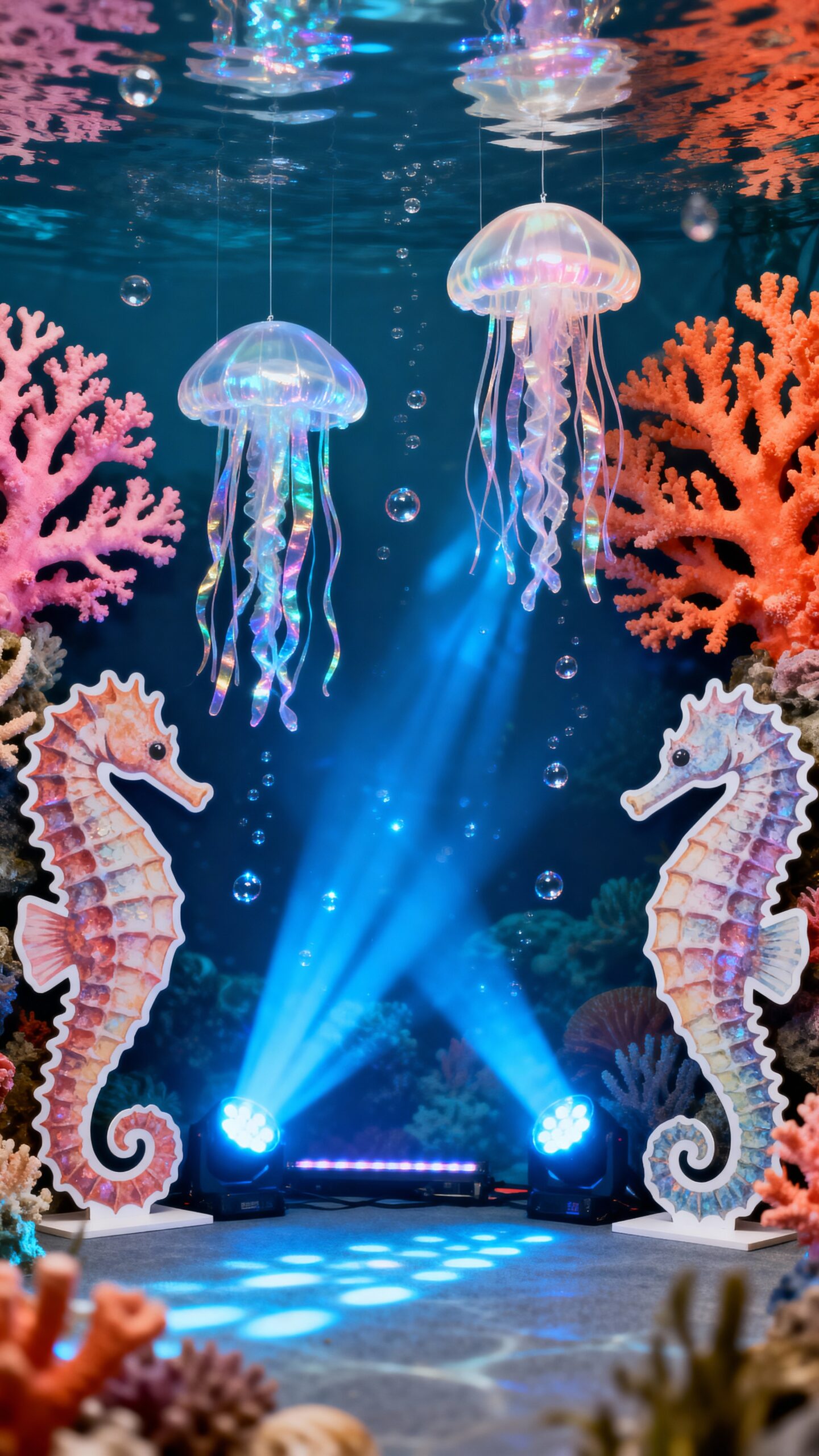 underwater photo booth sea creature props