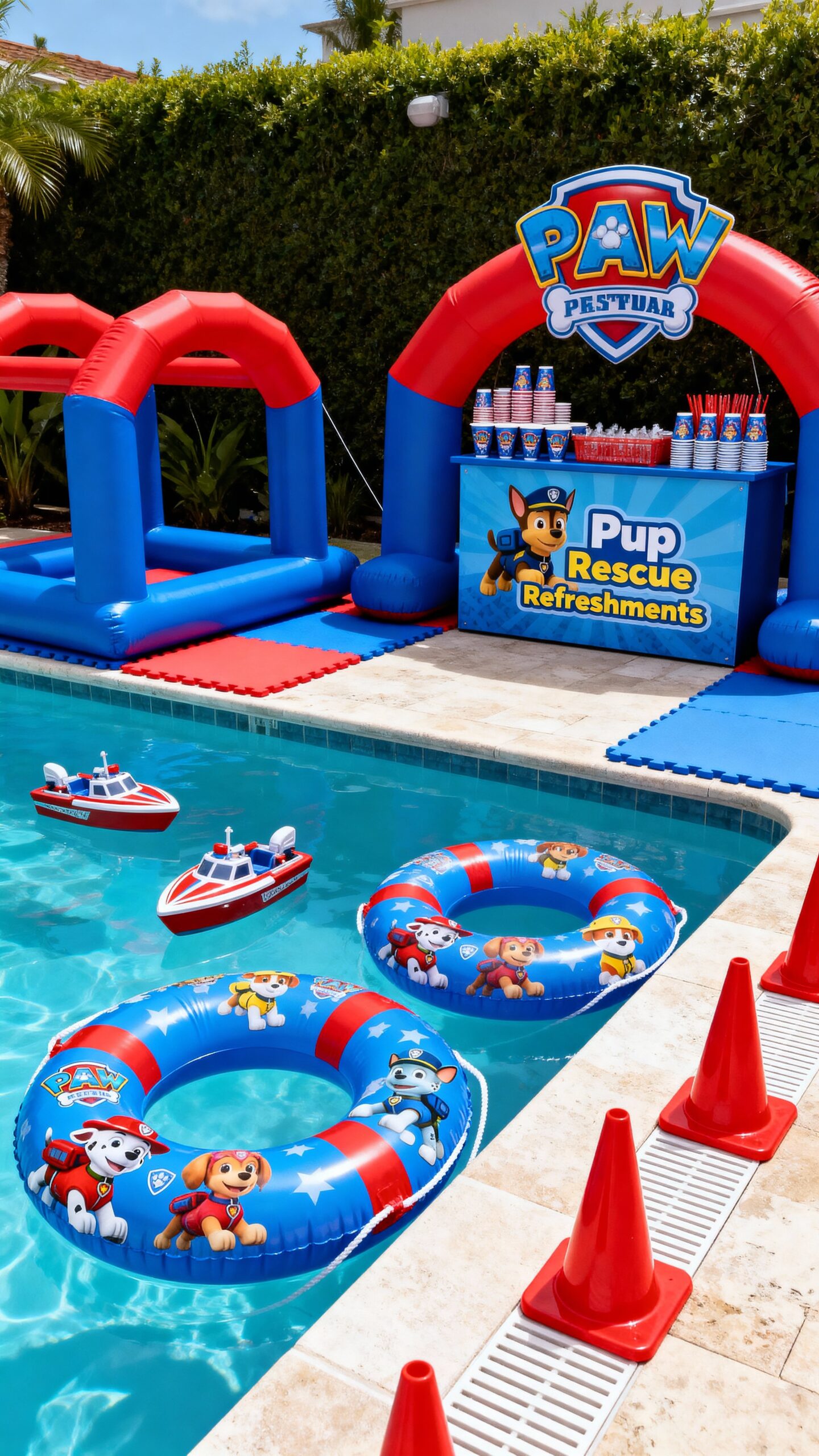 water balloon relay race