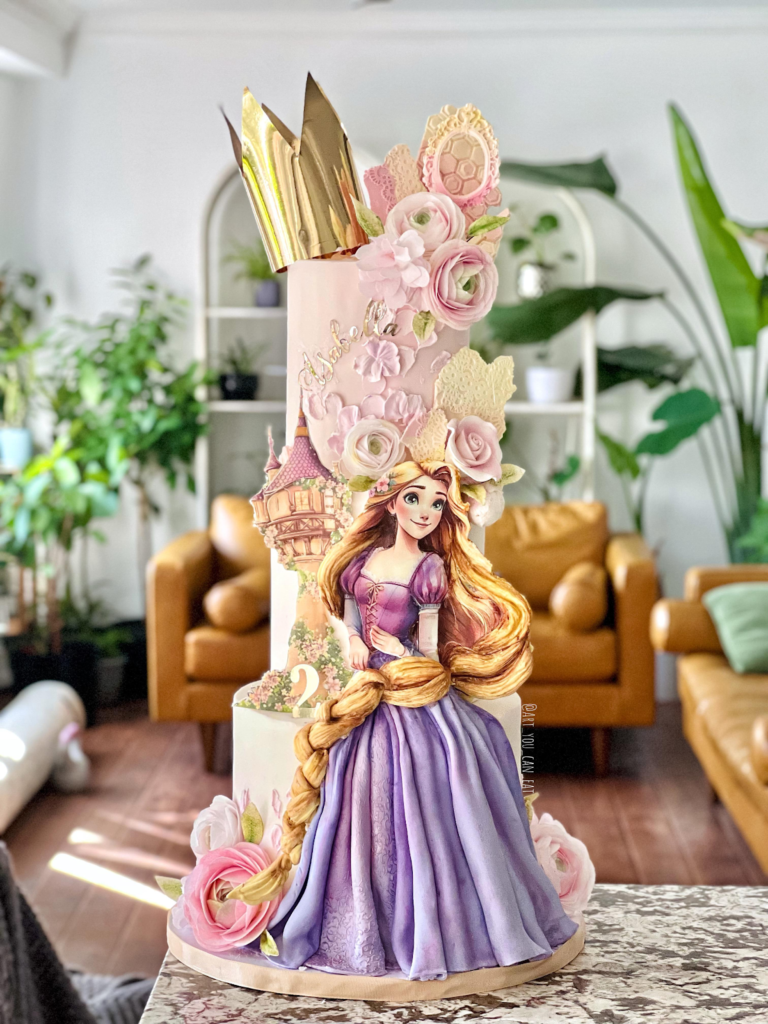 16 Magical Rapunzel Birthday Cake Ideas with Enchanting Princess Design