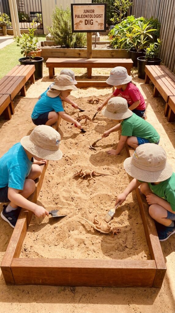 Dinosaur digging activity for kids