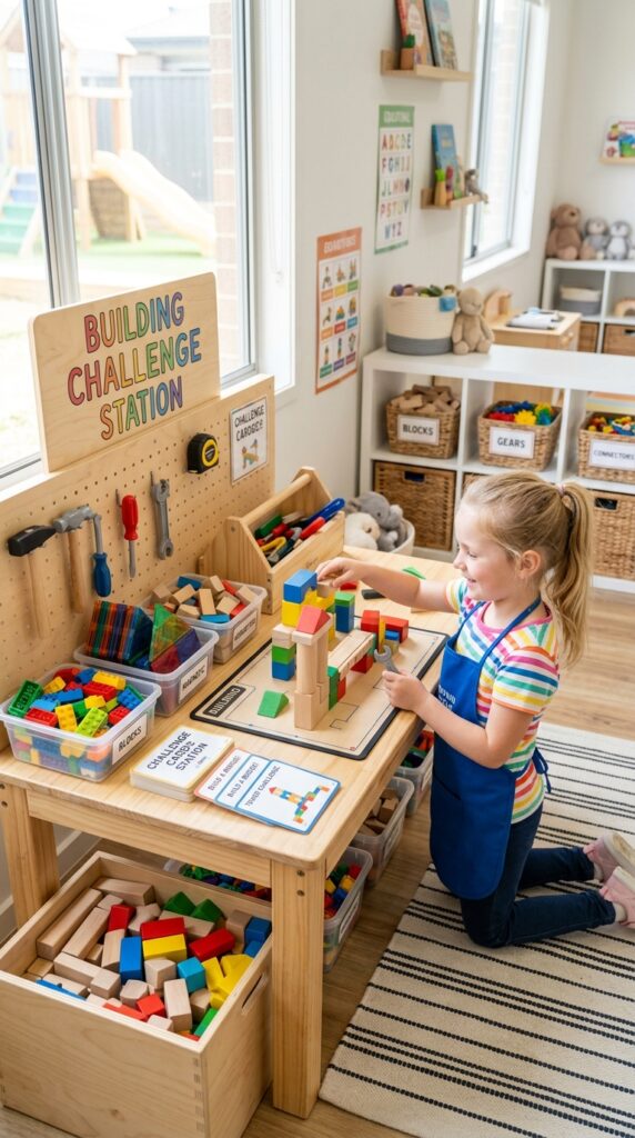 Kids mini building challenge activity