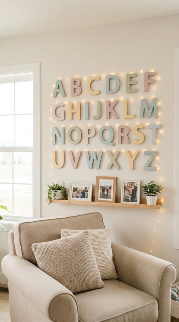 Stranger Things alphabet wall decor