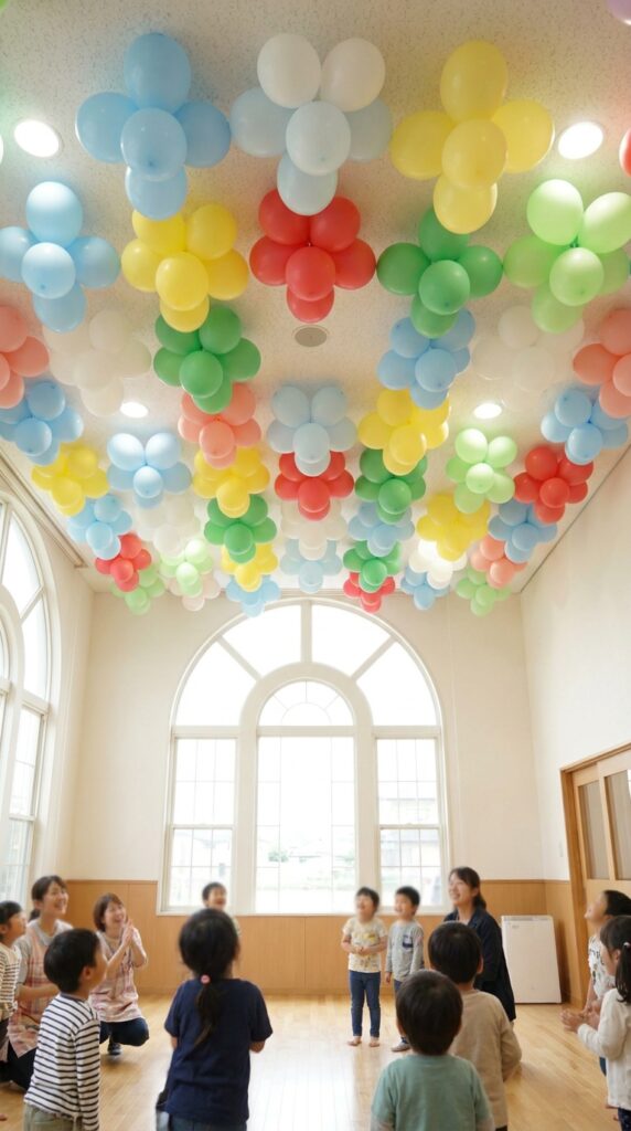 ceiling balloon decoration birthday