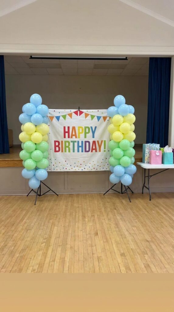 birthday banner backdrop Stranger Things theme