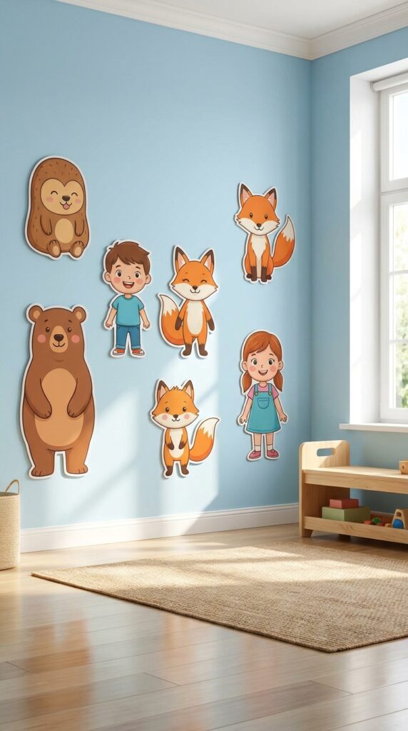 Stranger Things character cutouts decor