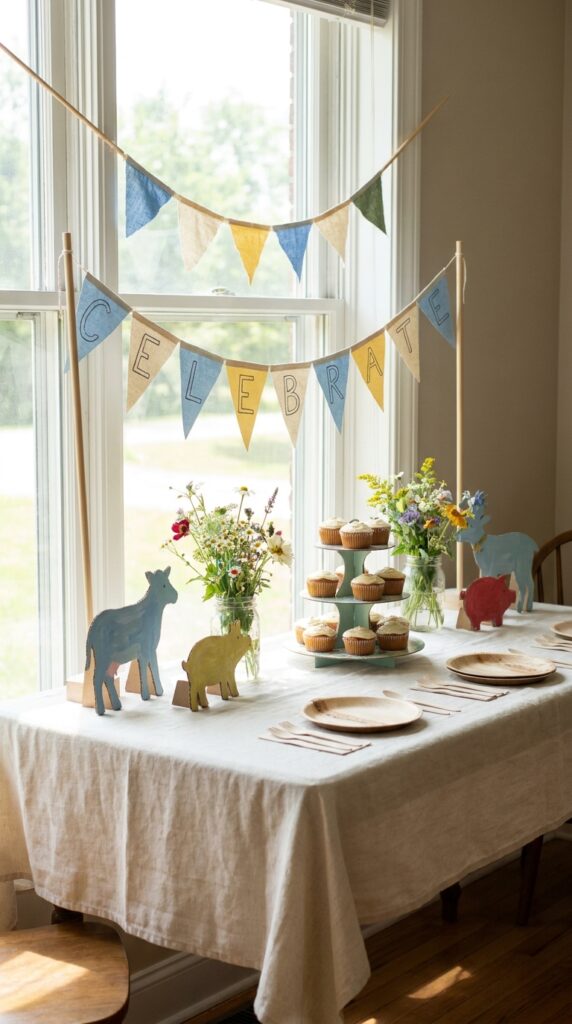 DIY handmade Stranger Things birthday table