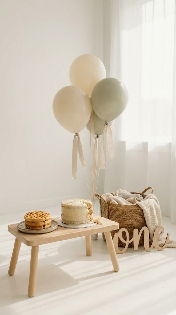 Eleven theme cake smash birthday setup