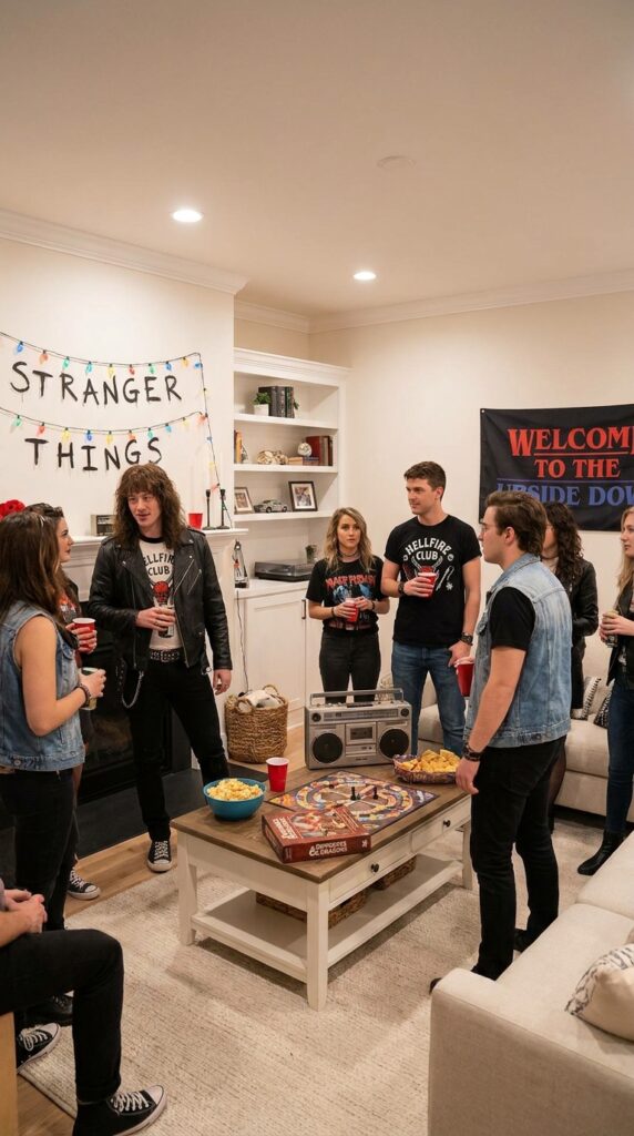 Group Stranger Things themed outfits