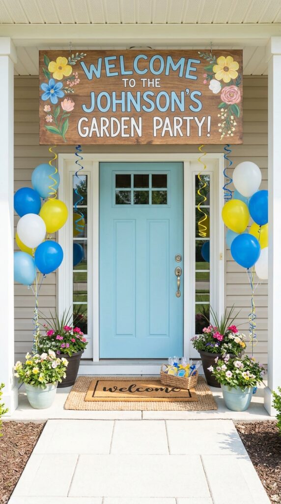 Hawkins welcome entrance birthday decoration
