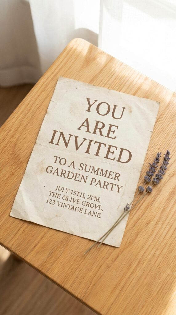 Missing poster style Stranger Things birthday invitation with photo of birthday person on vintage aged paper