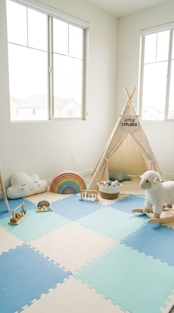 Toddler play area at themed birthday party