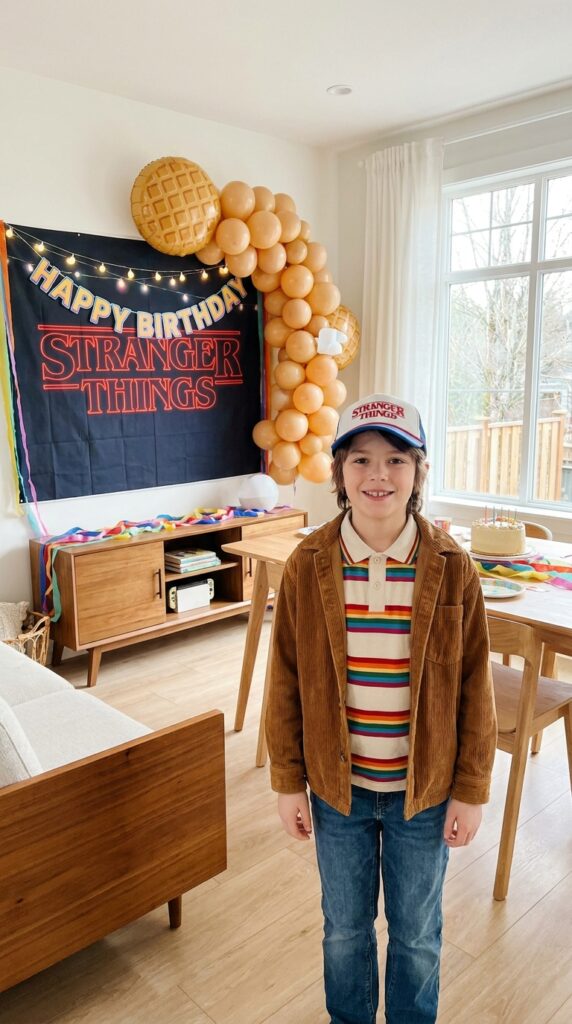 Steve Harrington casual 80s outfit with polo shirt
