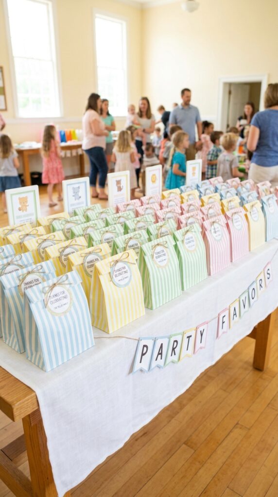 Stranger Things party favors table